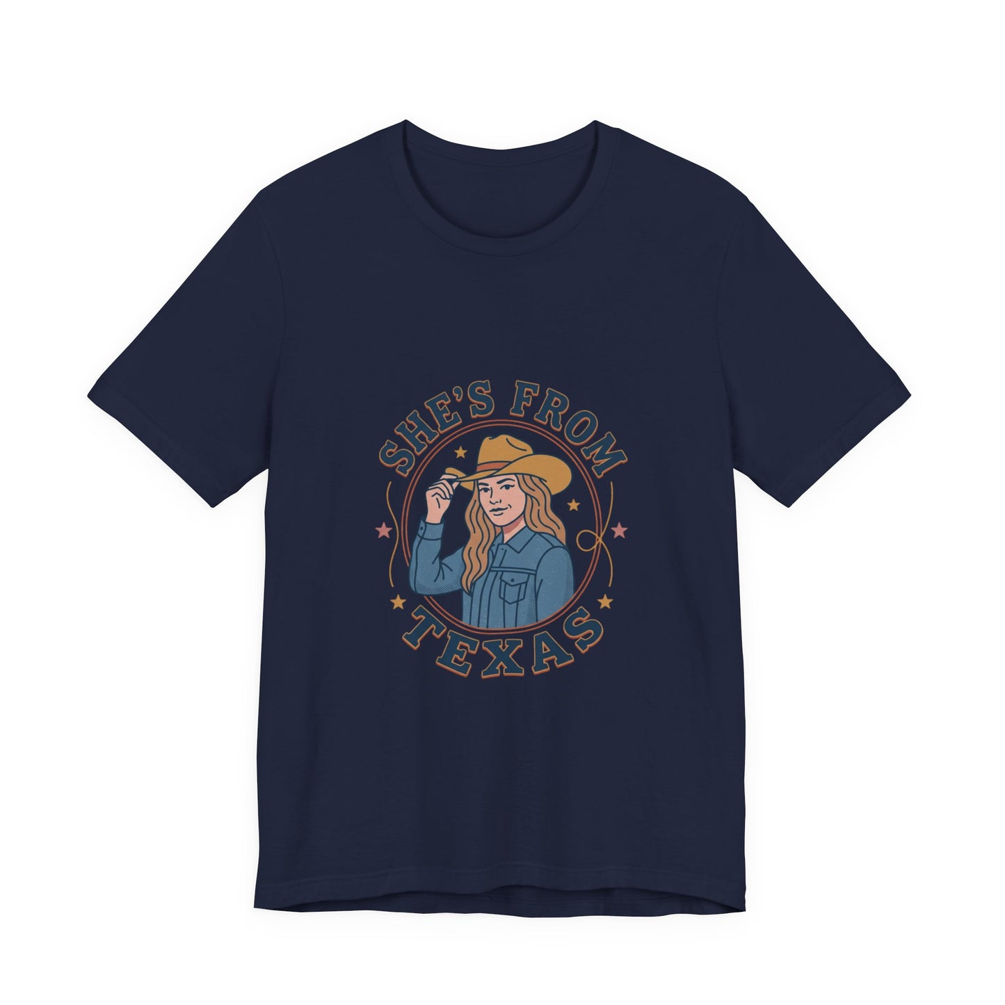 She’s From Texas Tee | Lone Star cowgirl, Southern state pride