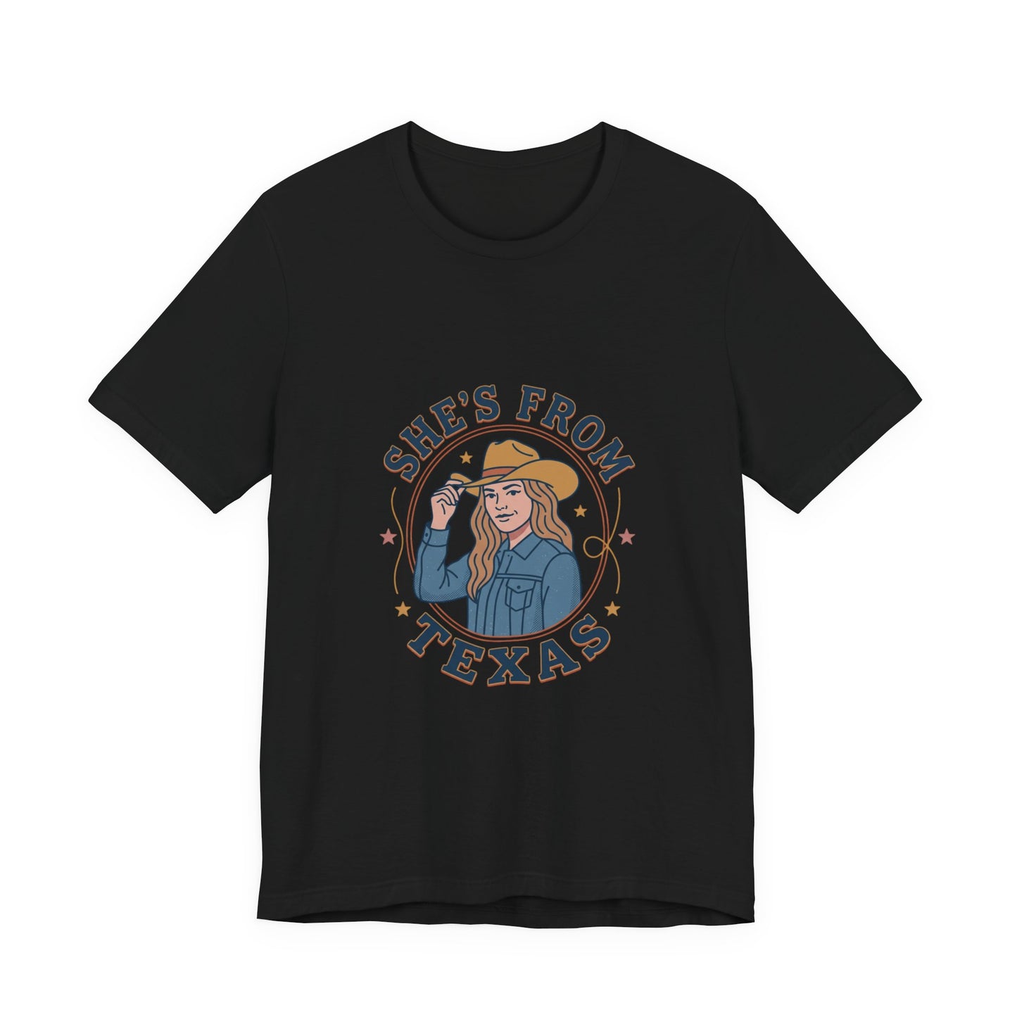 She’s From Texas Tee | Lone Star cowgirl, Southern state pride