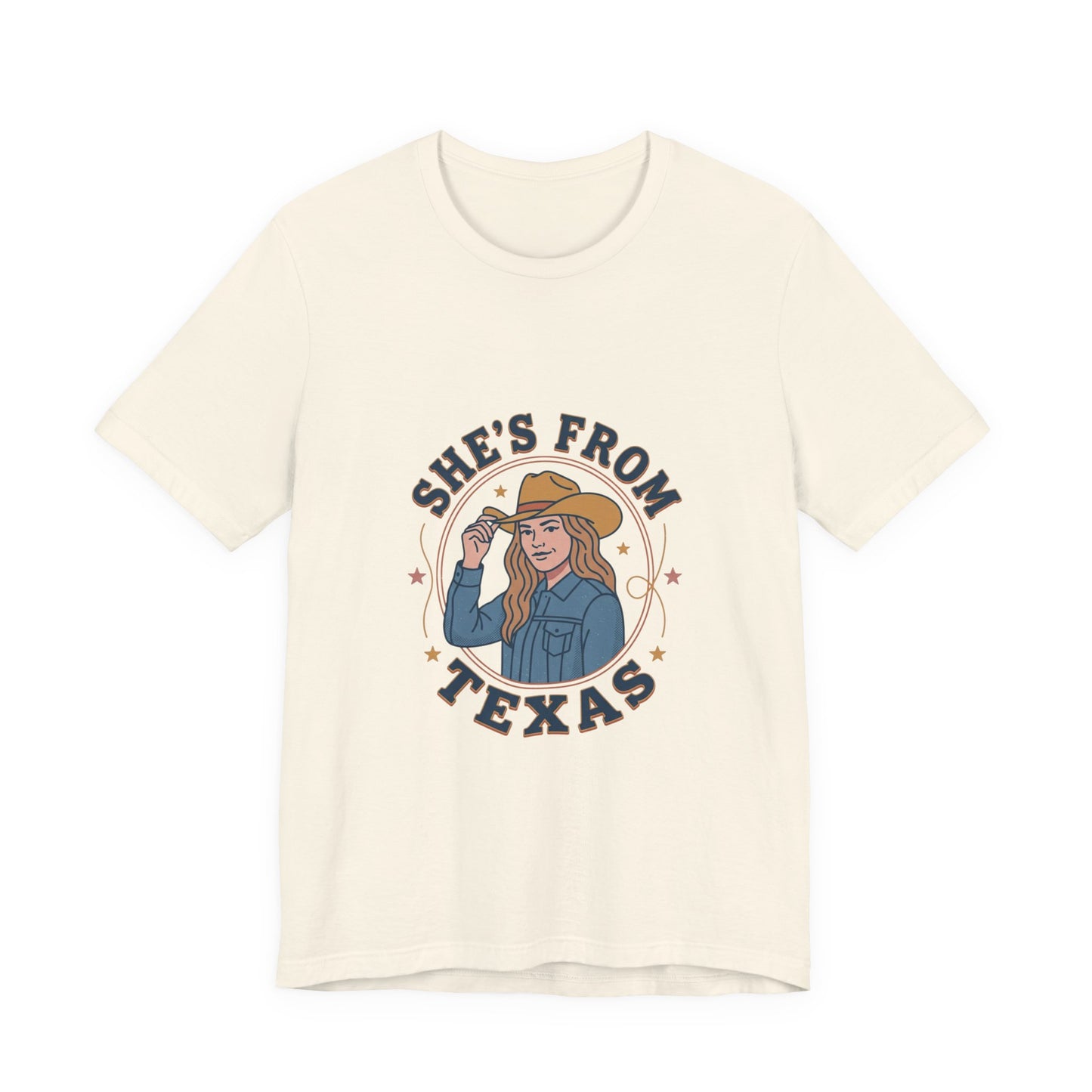She’s From Texas Tee | Lone Star cowgirl, Southern state pride