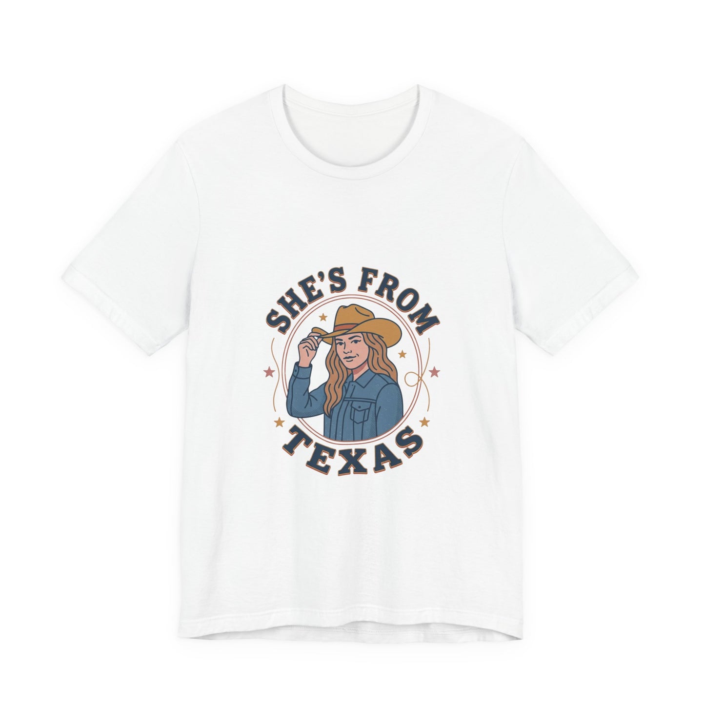 She’s From Texas Tee | Lone Star cowgirl, Southern state pride