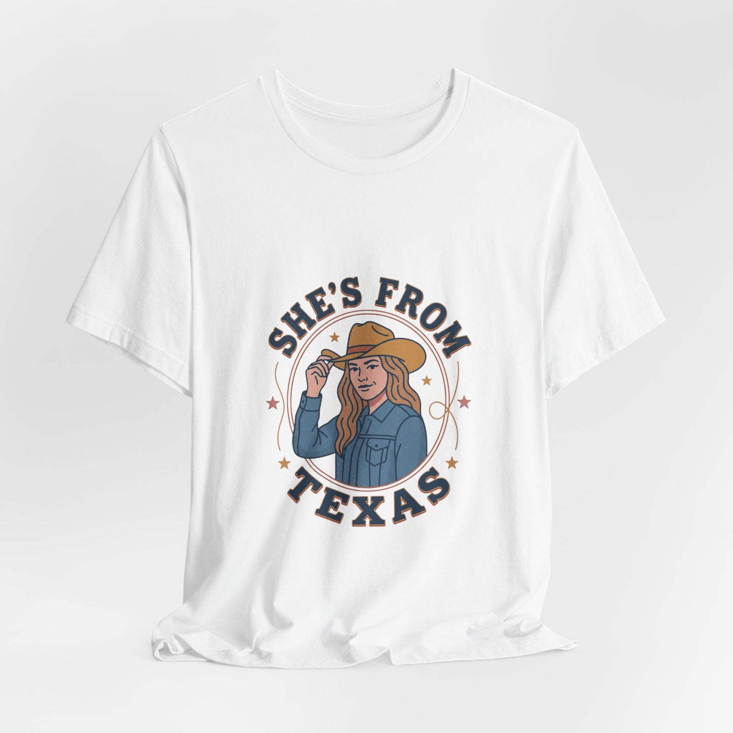 She’s From Texas Tee | Lone Star cowgirl, Southern state pride