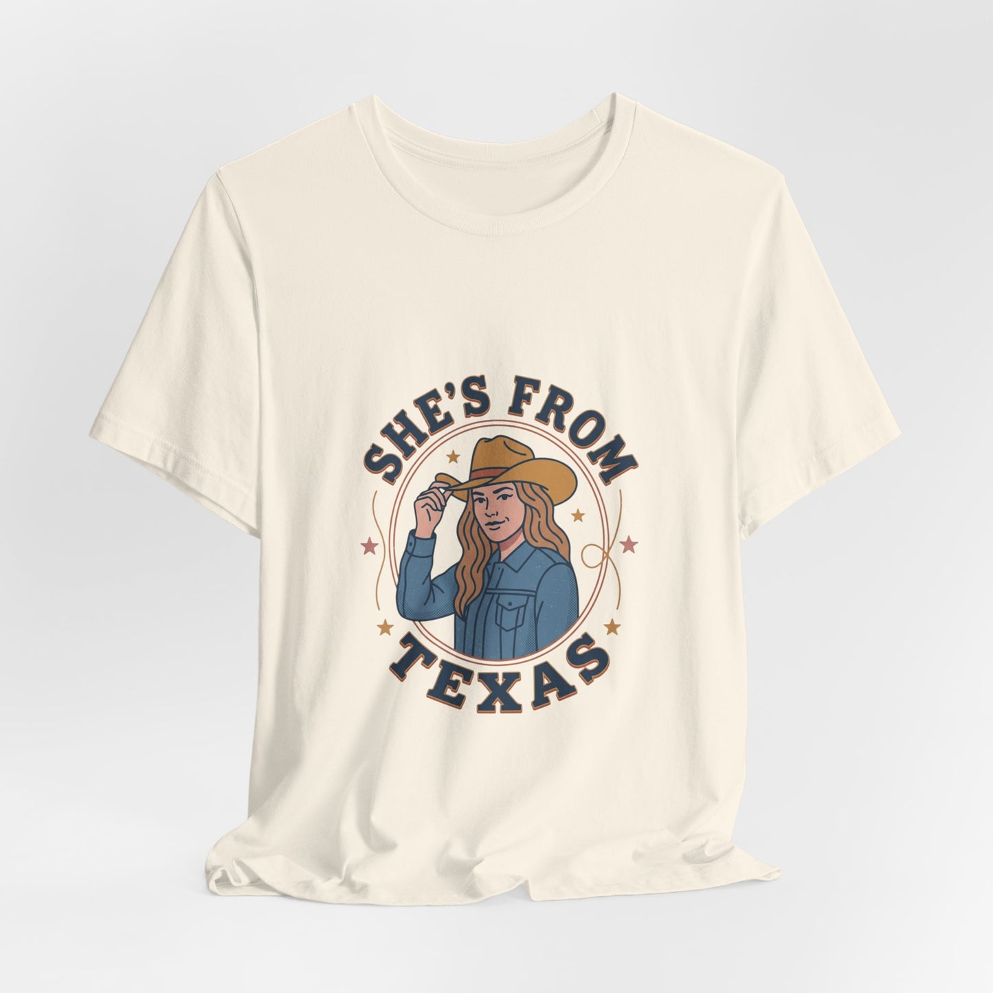 She’s From Texas Tee | Lone Star cowgirl, Southern state pride